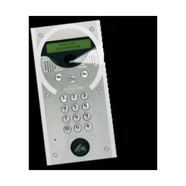 PLATINE GSM INTERPHONE AUDIO, INOX A ENCASTREE POUR IMMEUBLE